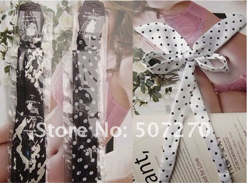 30pcs/lot - Exotic Sexy Chiffon Bowknot Women Hanging neck Strapes For Bra Ladies Gallus Accept Mix colors  - B001