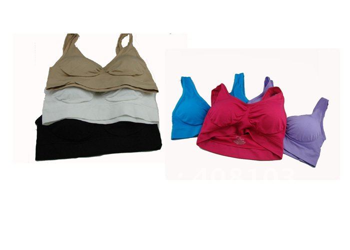 30pcs/lot Genie Bra with Removable Pads with Retail Box Packing Free Shipping (10sets ,3 color a set no other select)