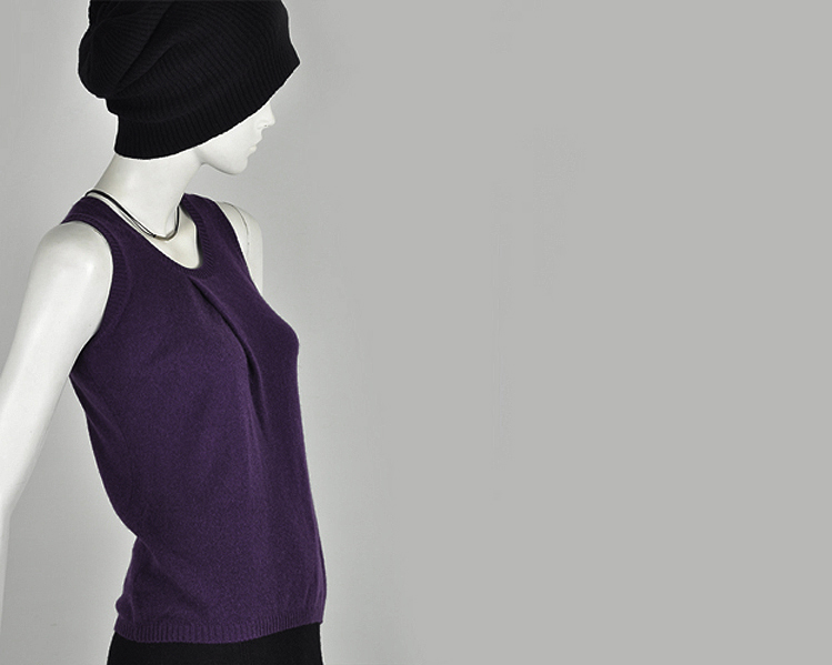 322 9010 autumn and winter sweater basic vest cashmere knitted all-match Women