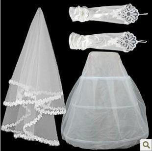 35 , book bundle pannier veil gloves christmas wedding party lady wear