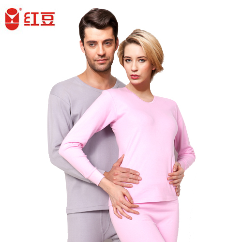 38.4 globalsources thermal underwear set cotton female men's underwear 100% cotton long johns long johns 2 kit