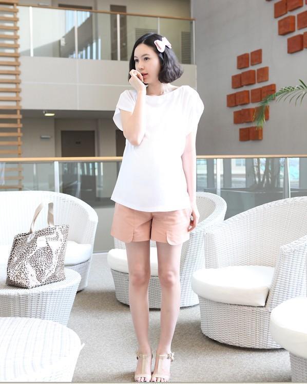 38 maternity clothing 2013 spring women's maternity pants belly pants maternity knee-length pants casual shorts 0200
