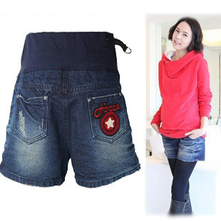 38 ! maternity clothing fashionable denim shorts maternity shorts boot cut jeans trousers