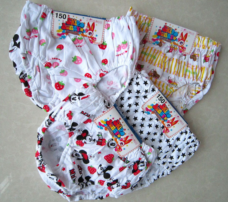 398 - female child panties 100% cotton panties bread pants 100 - 150