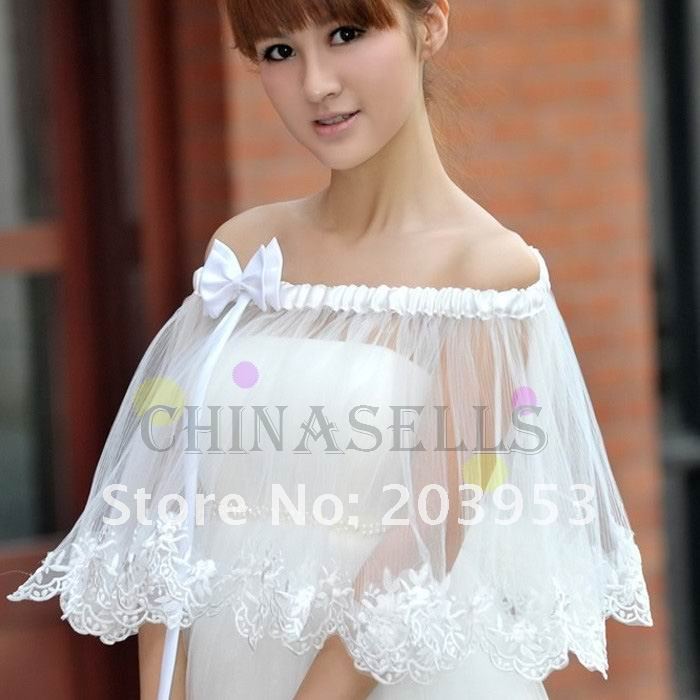 39pcs bow women bridesmaid dress shawl lace bride shawl free ship