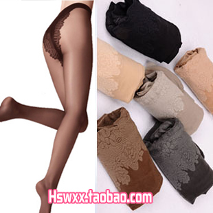 3d oftoe transparent ultra-thin stockings thick t seamless invisible velvet butterfly bikini pantyhose