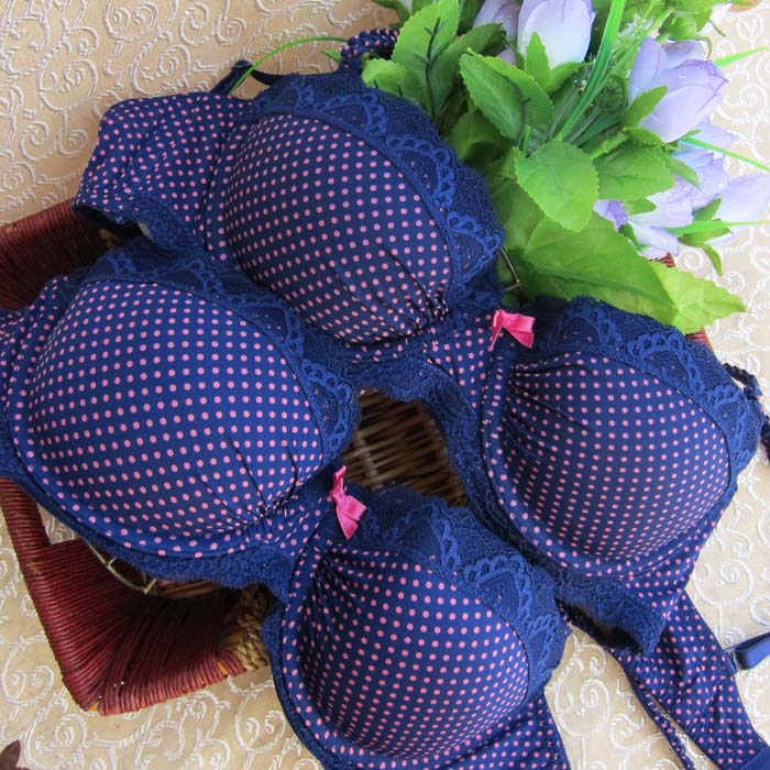 3l polka dot lace underwear decoration cup slip-resistant single-bra 75b75c80a