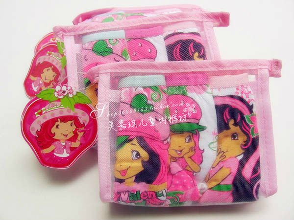 3pcs/bag  Girls childrens underwears fit 4-10y babys underwears 100cotton free shipping 2275off