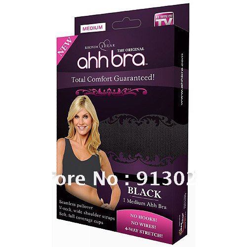 3pcs/set Genuine Ahh Bra As Seen On TV Rhonda Shear Ahh Seamless belvia bra with color box