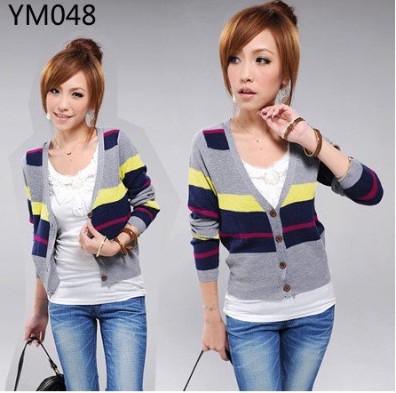 3pieases free shipping cost! fashion lady sweater , you can choice any style,