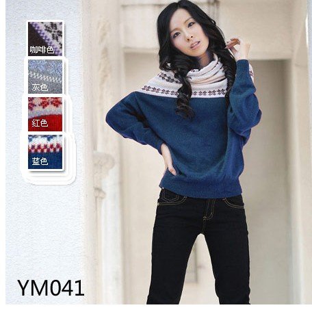 3pieases free shipping cost! fashion lady sweater , you can choice any style,