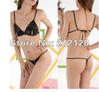 3set/lot  Wholesale Black/Red/Pink sexy lingerie set ,sexy bra+underwear  for Free Shipping