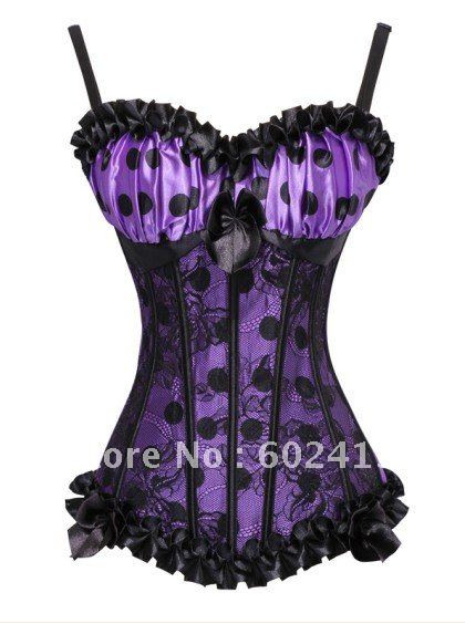 3sets lady sexy Corset ladies bustier Lingerie women's underwear with shoulder tape AB855  SIZE S M L XL 4colors