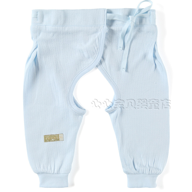 4.8 bush-rope carpenter's autumn and winter 100% cotton underwear pa996-130b p baby rope open-crotch pants