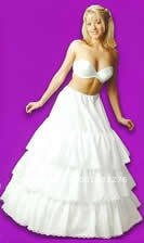 4 Bone Hoop Skirt Wedding Slip Bridal Petticoat Bridal Gowns Exquisite A Line  slip