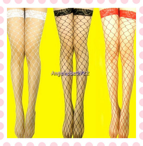 4 color large Mesh New Women's Sexy Lingerie big Fishnet Stockings For Lady