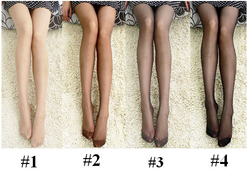 4 colors high quality wrap core silk women's tights stockings pantyhose, consumer pack Free shipping