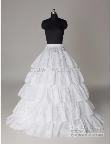 4 Hoop 5 Layers Bridal Petticoat Wedding Petticoat Slip Underskirt Crinoline for Wedding Dress