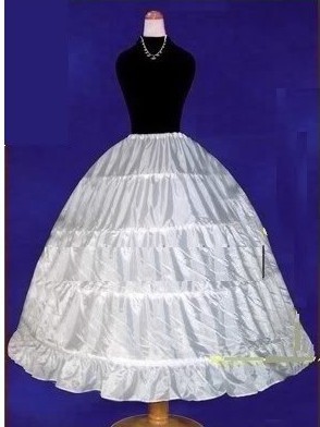 4-Hoop with tulle petticoat Wedding Bridal  crinoline Skirt Petticoat To match your dress Sz: S-M-XL-XXL-XXXL  SMTMJ-50