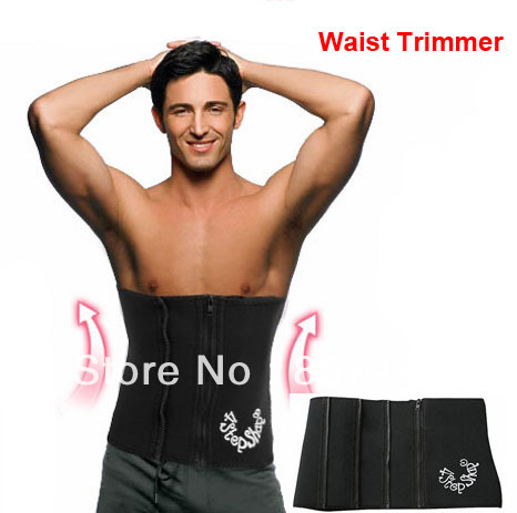 4 Steps Waist Trimmer Body Tummy Shaper Wrap Belt, Adjustable Size For Women and Men, Free Shipping