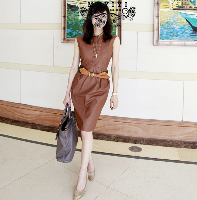 415 the ry faux leather one-piece dress 2