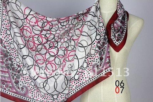 4586 Fashion cheap 2012 summer Chiffon printing shawl, mix color,wholesale 20PCS/LOT,100% silk, freeshipping