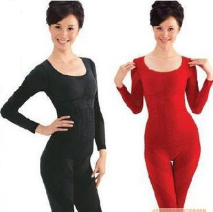 48 ! magnetic slimming plus velvet thickening thermal underwear set beauty care