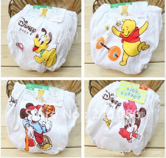 48pcs/lot girl  cartoon images of children briefs, 100% Cotton Children's underwear, Especial recommend!