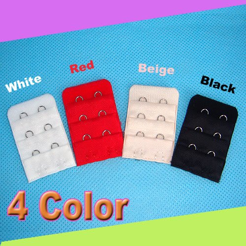 4pcs Bra Extension Expander Strap 2x3 Hooks Extender Replacement Colors New[99166]