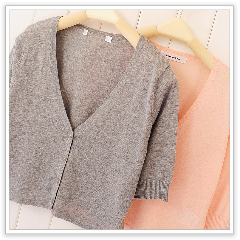 5 baos shop sweet comfortable soft quality fifth sleeve short design small cardigan