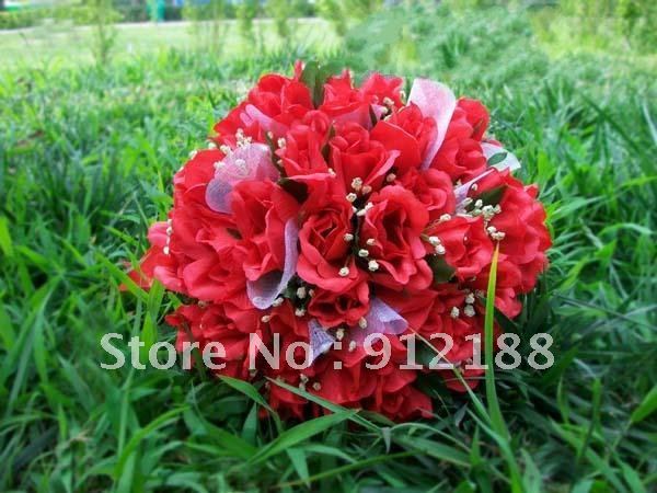 5 Colors silk bridal flowers with 22cm Diameter,Special wedding flowers for you only