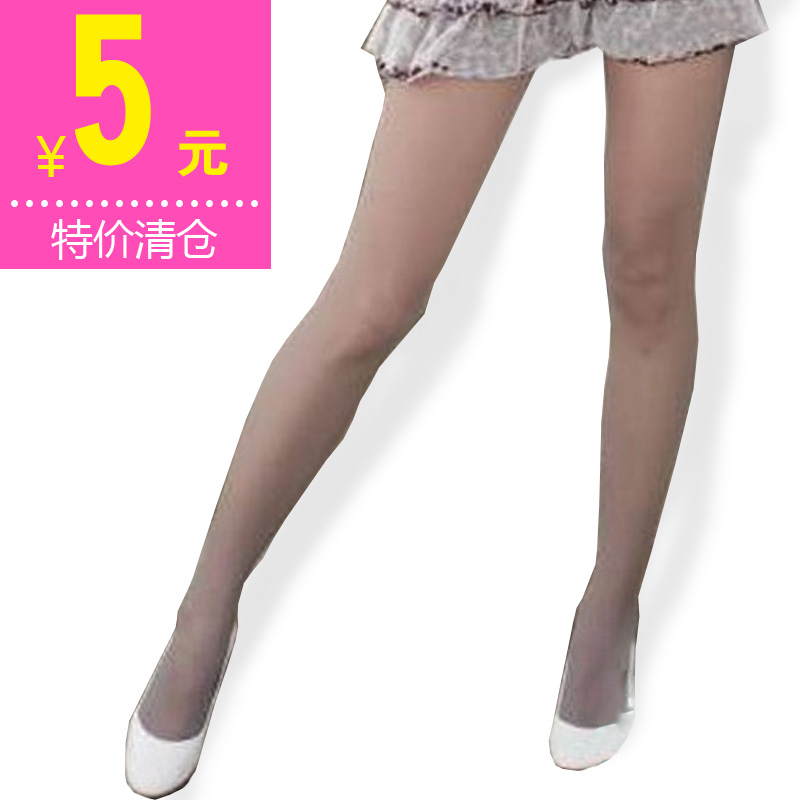 5 mona fashion flash grey pantyhose Core-spun Yarn female stockings