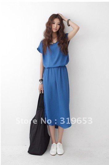 $5 off per $50 order New arrival!!!2012 fashion woman chiffon brief  maxi dress   #A103015 +Free shipping
