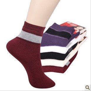 5 Pairs Brand New Quality Cotton Women Warm Sport Socks Free Size Winter Wear Free-Shipping