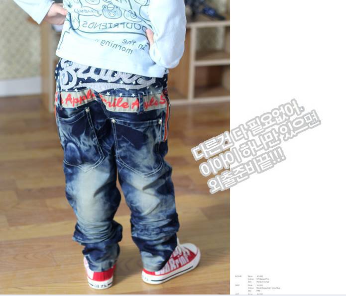 5 PC / 1 lot  Free shipping 2012 new children trousers fashion high quality boys girls leisure jeans kids Cowboy pants