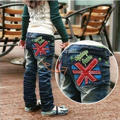 5 pcs a lots NEW Arrival Children Kids Clothing Girls Jean Pants Fashion Trousers Denim HOT Selling