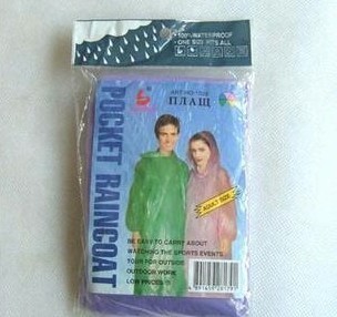 5 pcs/lot Set disposable raincoat disposable poncho rain gear portable raincoat