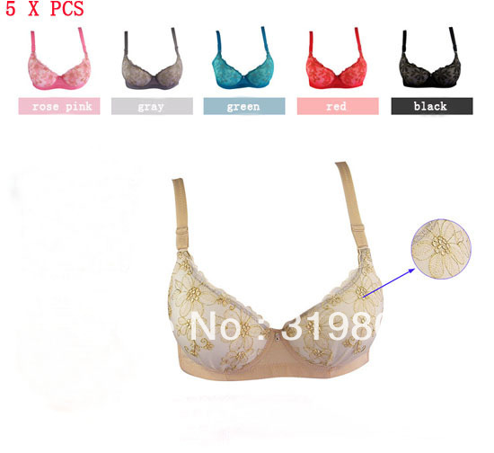 5 x PCS 2013 Fashion Bra Brand 34B 36B 38B Free Shipping 5 Colors