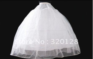 50% of the latest hot modern elegant white wedding petticoat two cycle PC-031