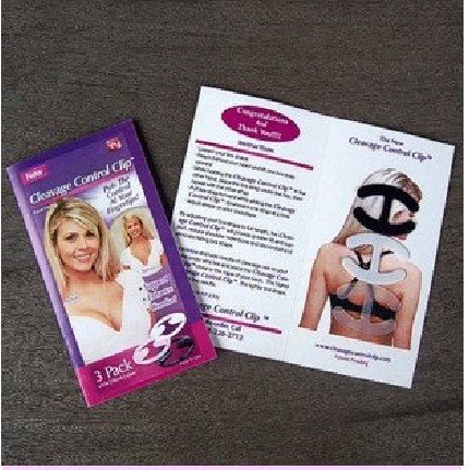 50 packs wholesale (3pcs/pack,600pcs in total) Perfect Strap Bra Clip Pushup Cleavage Control Free shipping