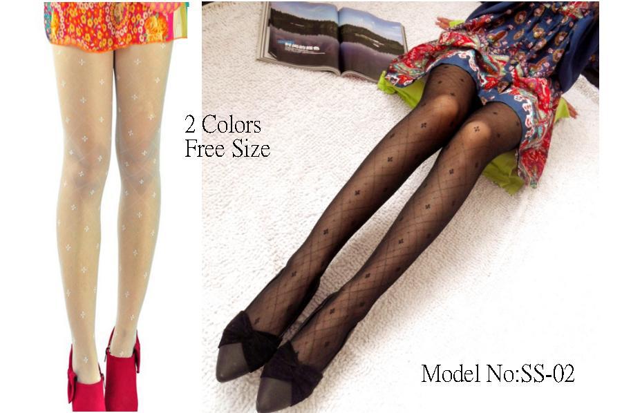 50 Pair Per Lots Fashion Alluring Sexy Ultrathin Transparent Elastic Thigh High Silk Stockings SS-02