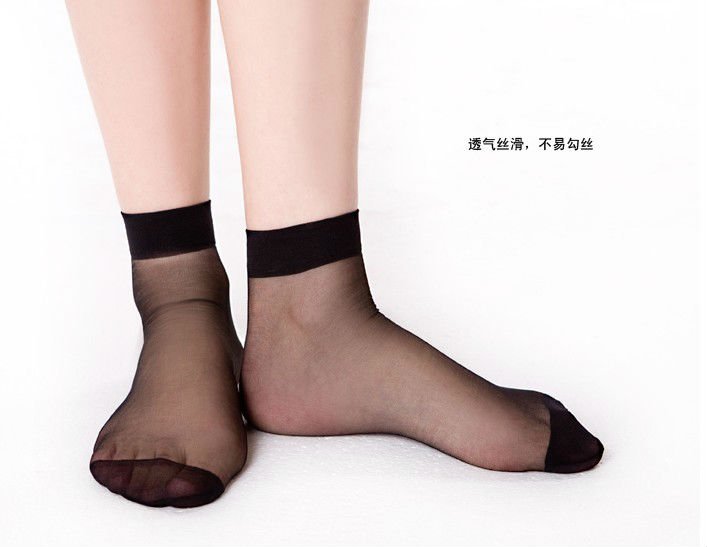 50 pairs Women sexy Velvet Anti-off silk Socks short Free shipping black/skin/coffee/blue/pink