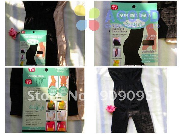 50 PCS California Beauty Slim Lift/Slim N Lift/Slim Pants Body Shaper Beige and black High Quality Free Shipping Wholesale SL02