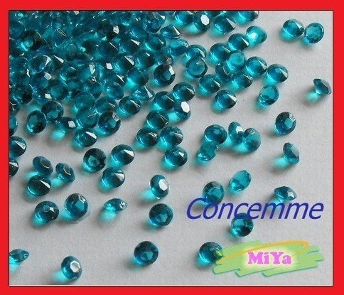 5000 TEAL TABLE CRYSTAL SCATTER DIAMONDS 6.5 MM 1/3CT