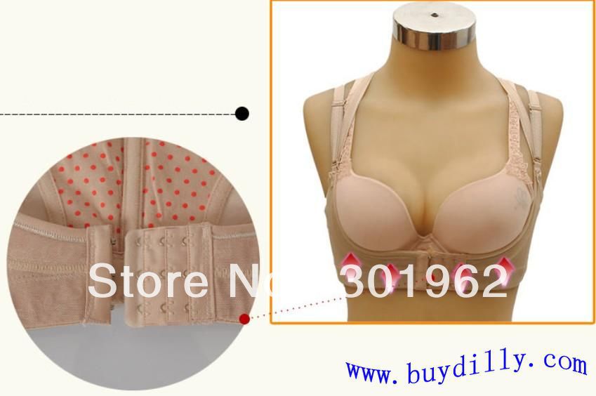 500pcs/lot Chic Breast Support Back Body Shaper Lift Bra Underbust Bustline Skin Black (OPP bag)