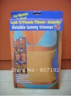 500pcs/lot Free Shipping 100% Qualified Invisible Tummy Trimmer Slimming Belt Waist Cincher Woman's Tight(Retail packaging)