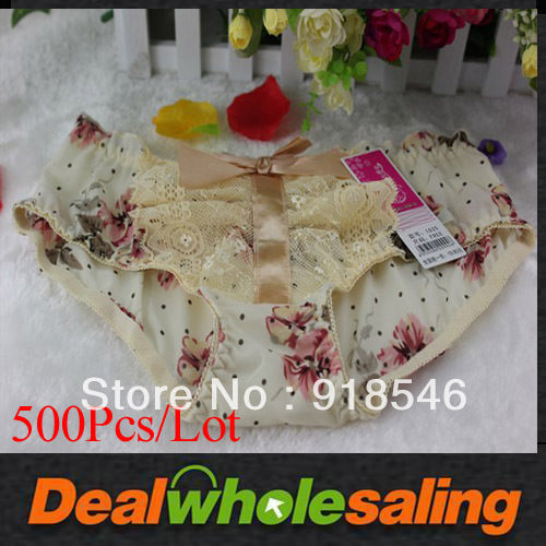 500Pcs/Lot Free Shipping Sexy Cozy Lingerie Panties Briefs Lace Underwear