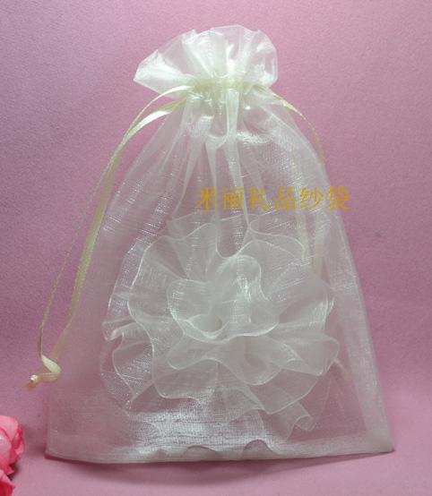 500pcs Solid color bag beige plain bag tote underwear storage bag 13 18cm