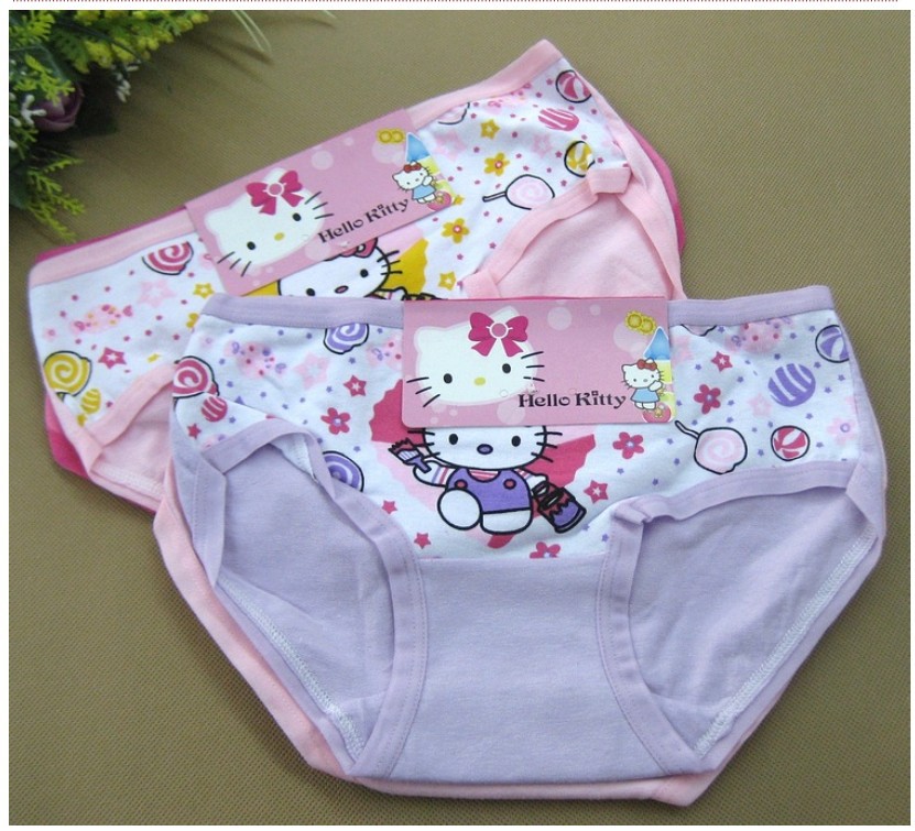 50pcs hello kitty girl  underwear Children Panties hellokitty lady accessories
