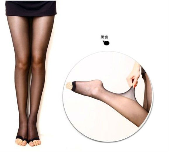 50pcs/lot Women Sexy Silk stocking toe thin tights stockings Pantyhose,Show the toes Free shipping